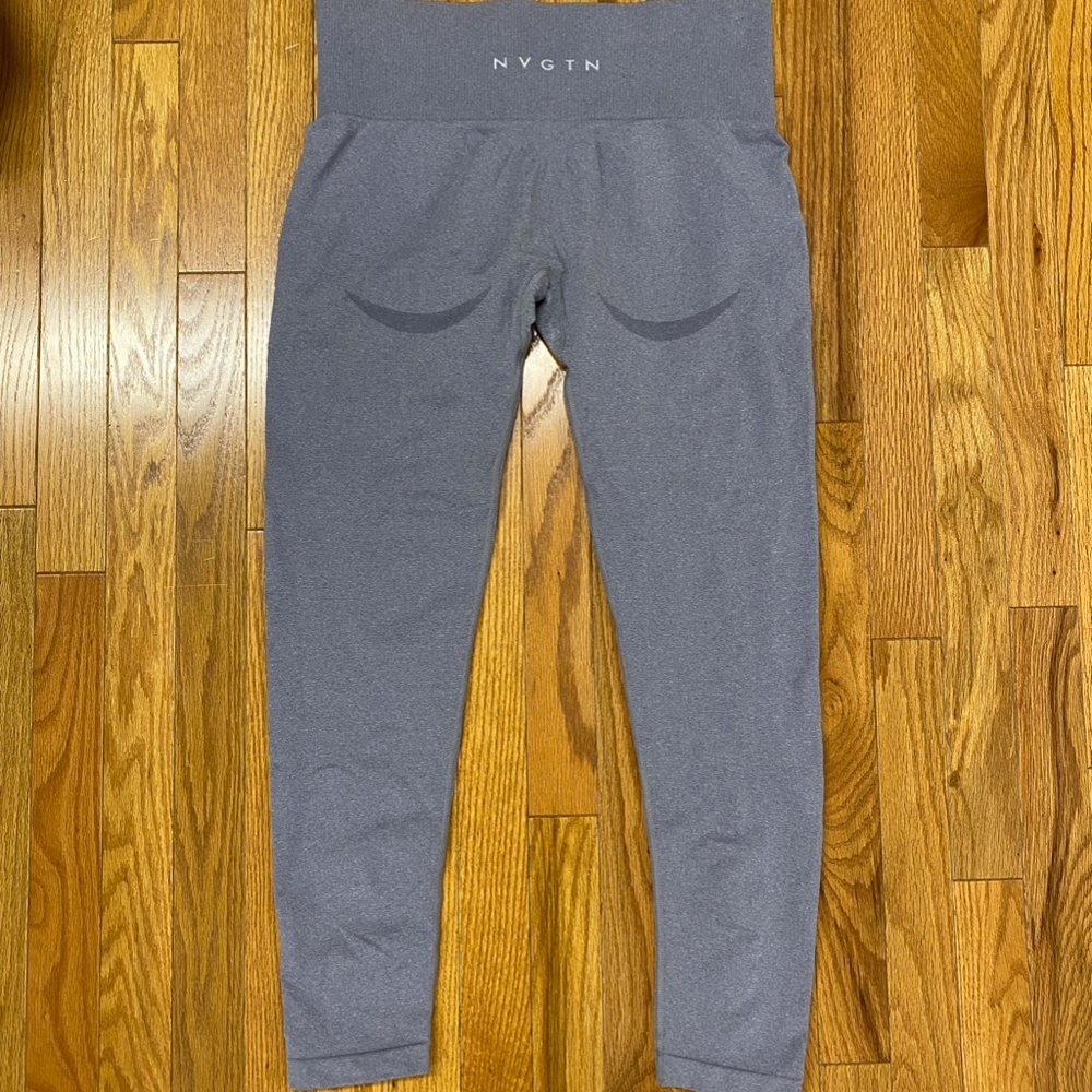 NVGTN Gray High-Waist Seamless Leggings